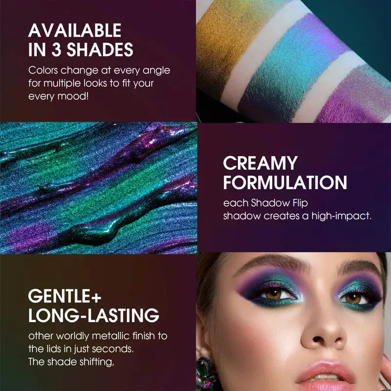Diamond Shiny Liquid Eyeshadow Stick - 3-Color Gradient