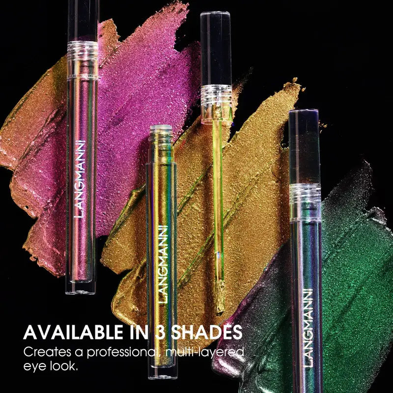 Diamond Shiny Liquid Eyeshadow Stick - 3-Color Gradient
