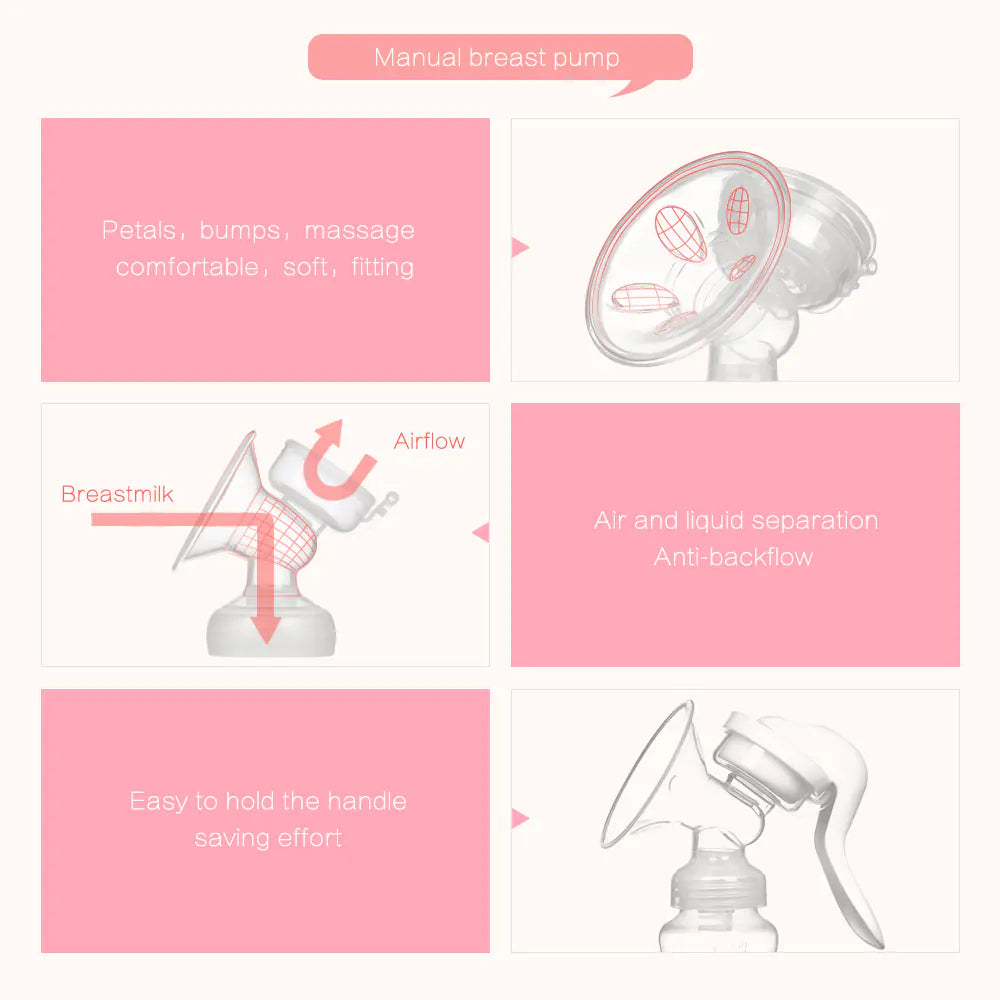 Silicone Manual Breast Pump for Pregnant Women