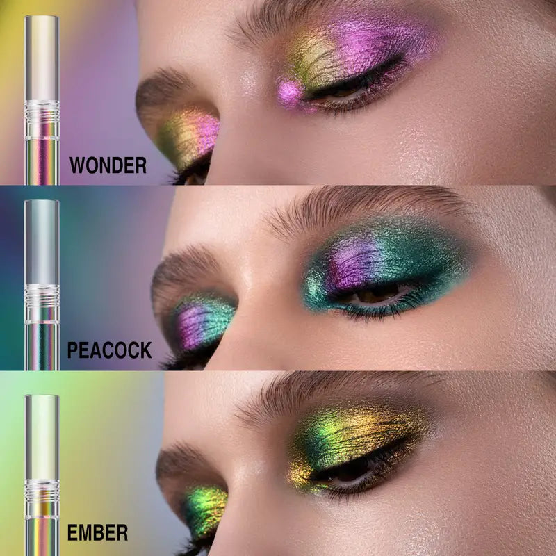 Diamond Shiny Liquid Eyeshadow Stick - 3-Color Gradient